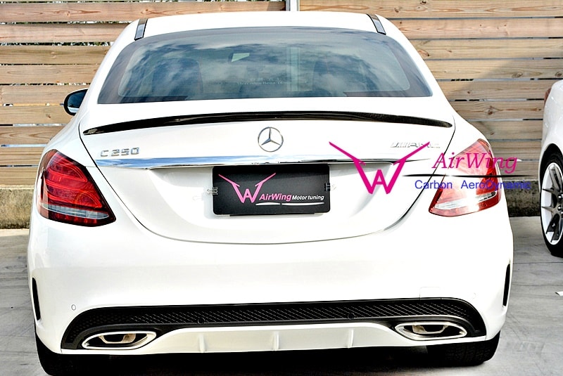 Benz W205 - AMG carbon trunk spoiler 02